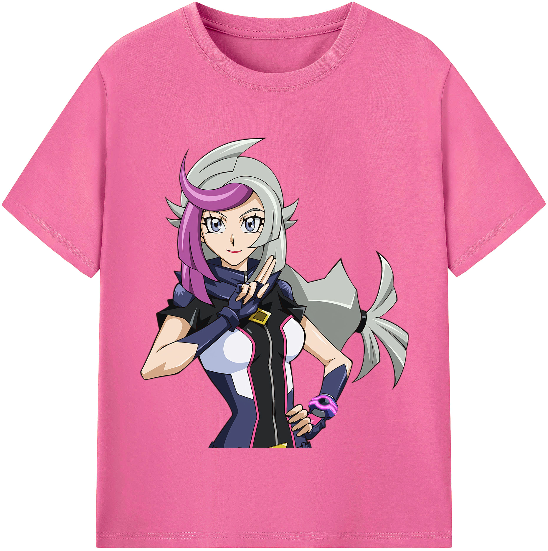（画像用） 遊☆戯☆王 Yu-Gi-Oh! レディースカジュアルプリントTシャツ（綿100％）